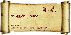 Mengyán Laura névjegykártya